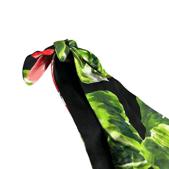 Luxology NEW Hibiscus Floral Print Jumpsuit Romper - Size 12 - Wide Leg Pants - Picture 5 of 10